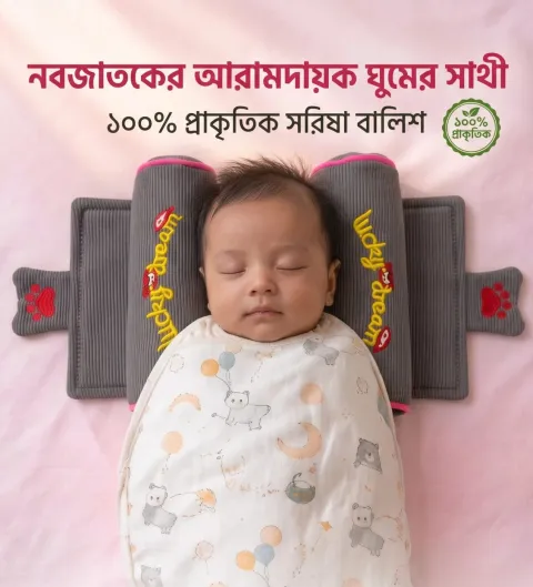 প্রিমিয়াম সরিষা বালিশ (Mustard Seed Pillow) Greay